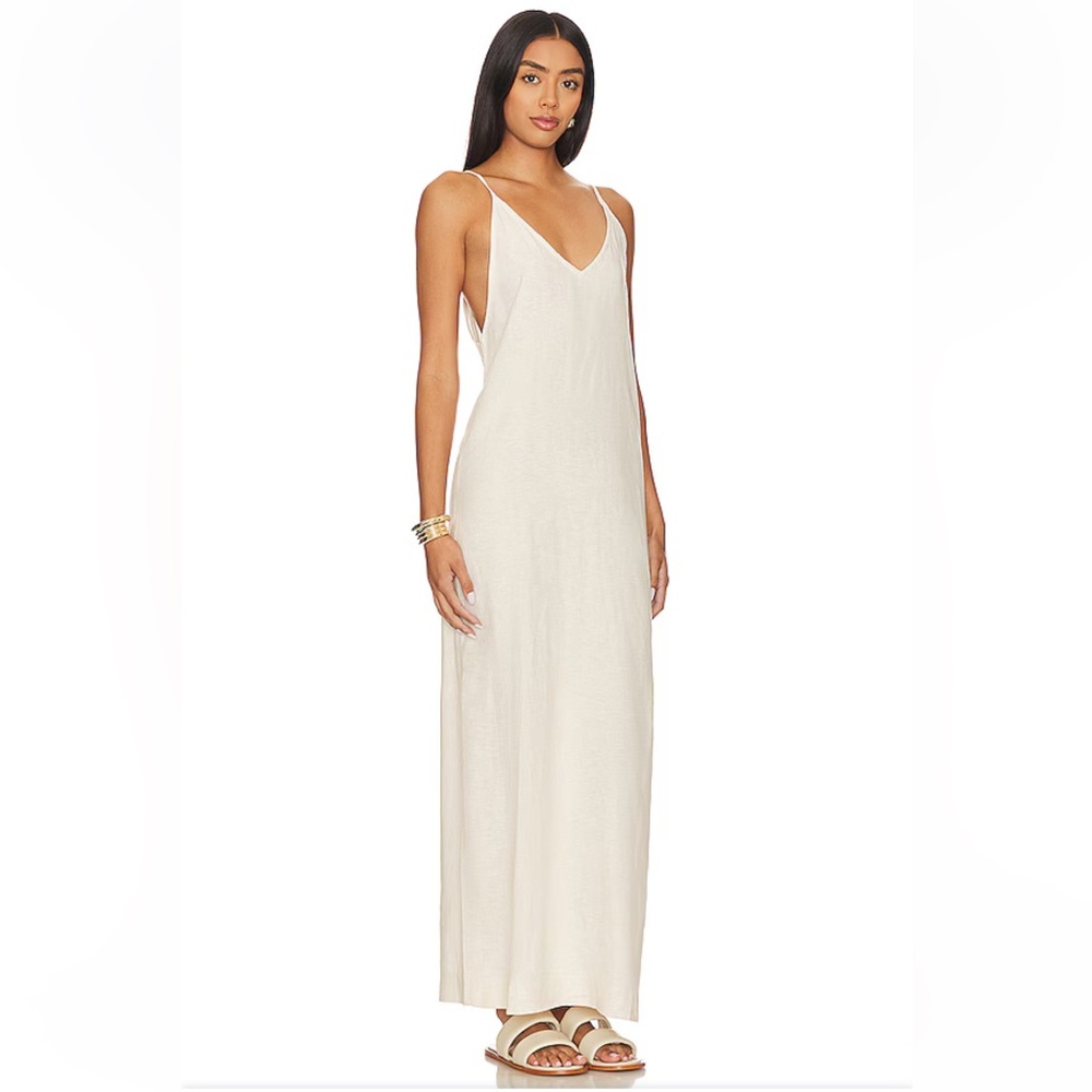 Linen Maxi Dress in Natural by Onia